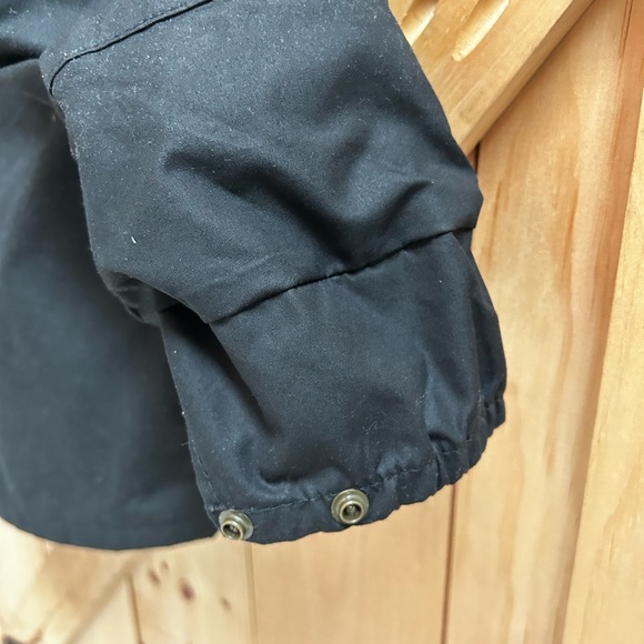 Filson Cover Cloth Mile Marker Coat - Small, Black. INCLUDES add-on Filson Hood. - Picture 8 of 16